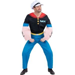Popeye Mens Costume / Black/Blue